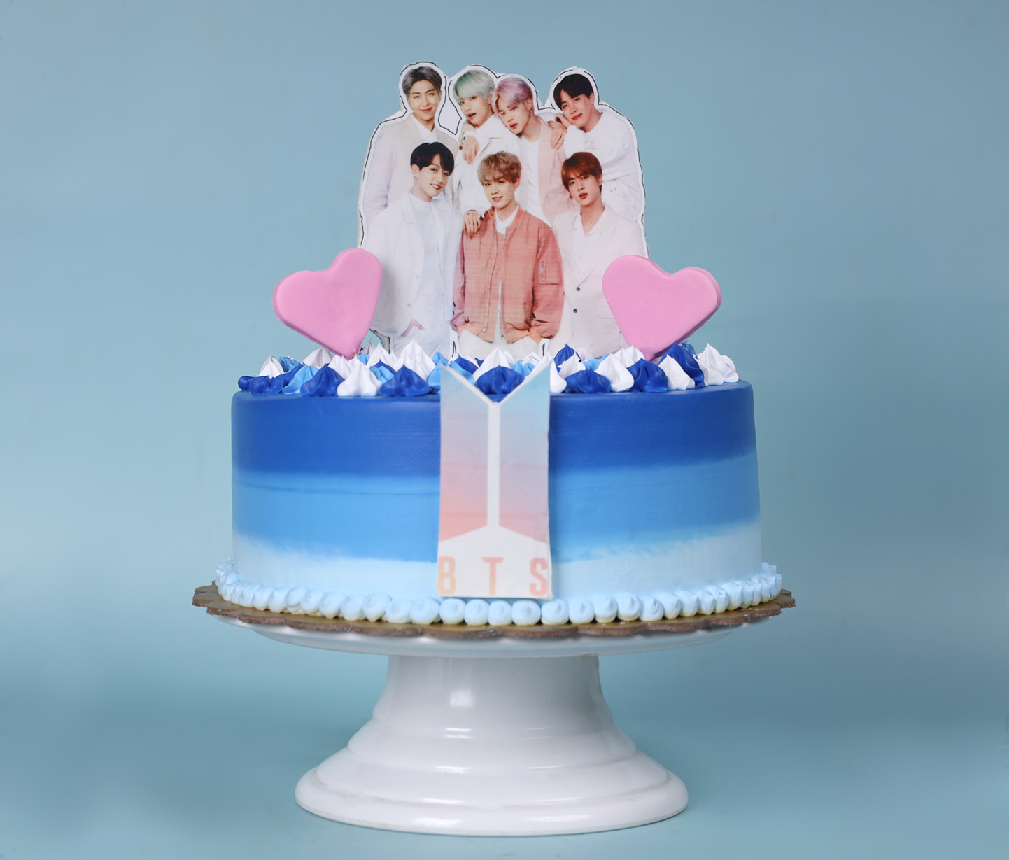 BTS Themed Birthday Cake - Celebrate with the Iconic K-pop Group | UG Cakes