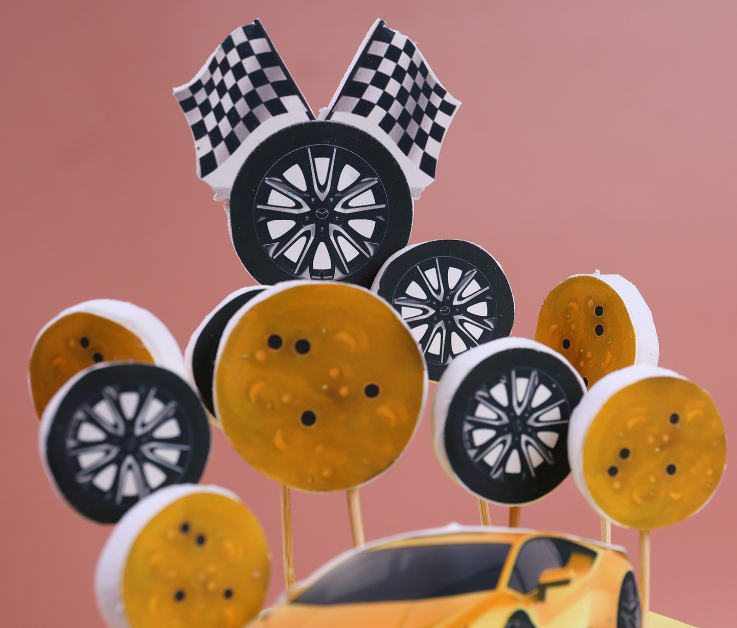 My Sweet Addictions - 8inch lamborghini cake with a toy car as the topper.  | Facebook
